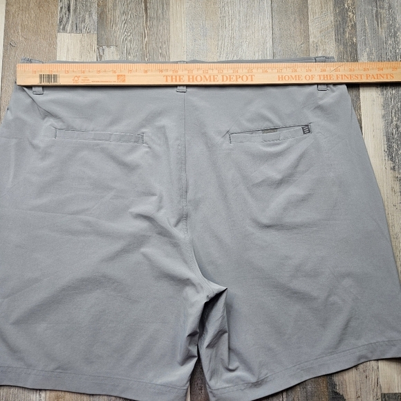 Free Fly Men's Shorts Flat Front 3XL Light Grey - Picture 9 of 11